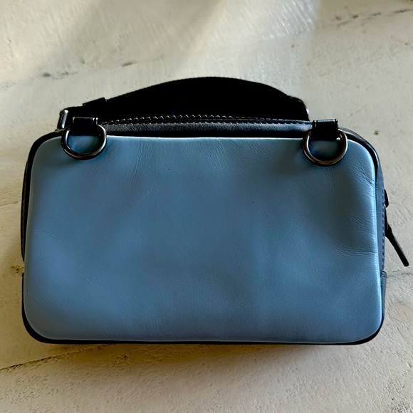 Coach Leather Carrier Phone Crossbody In Colorblock With Coach Patch - Picture 2 of 5